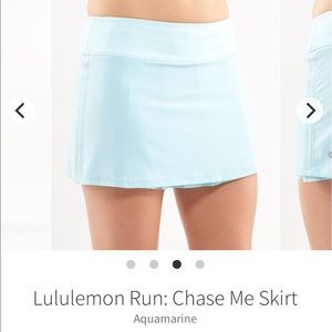 Lululemon Athletica Chase Me Skirt Aquamarine 💙